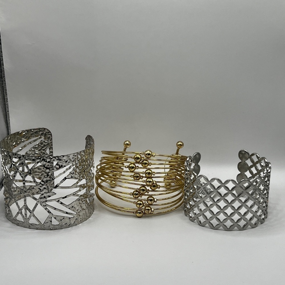 3 Cuff Bracelets